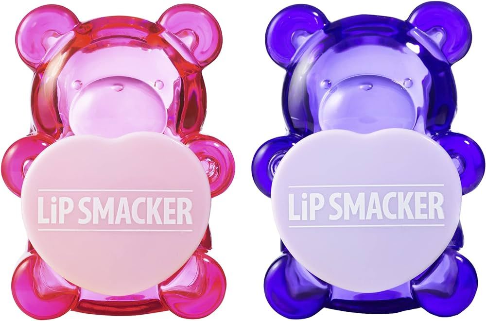 Lip Smacker BFF Sugar Bear Lip Balm Duo- Pink & Purple Luv U Straw-Beary Much! / Grapeful-4-U! | Amazon (US)