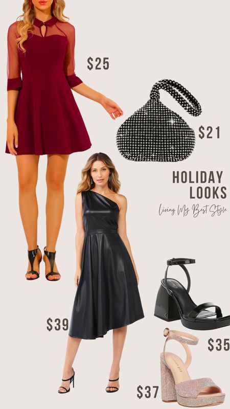 Dressy Holiday Looks for Less 🖤

#LTKHoliday #LTKunder50 #LTKSeasonal