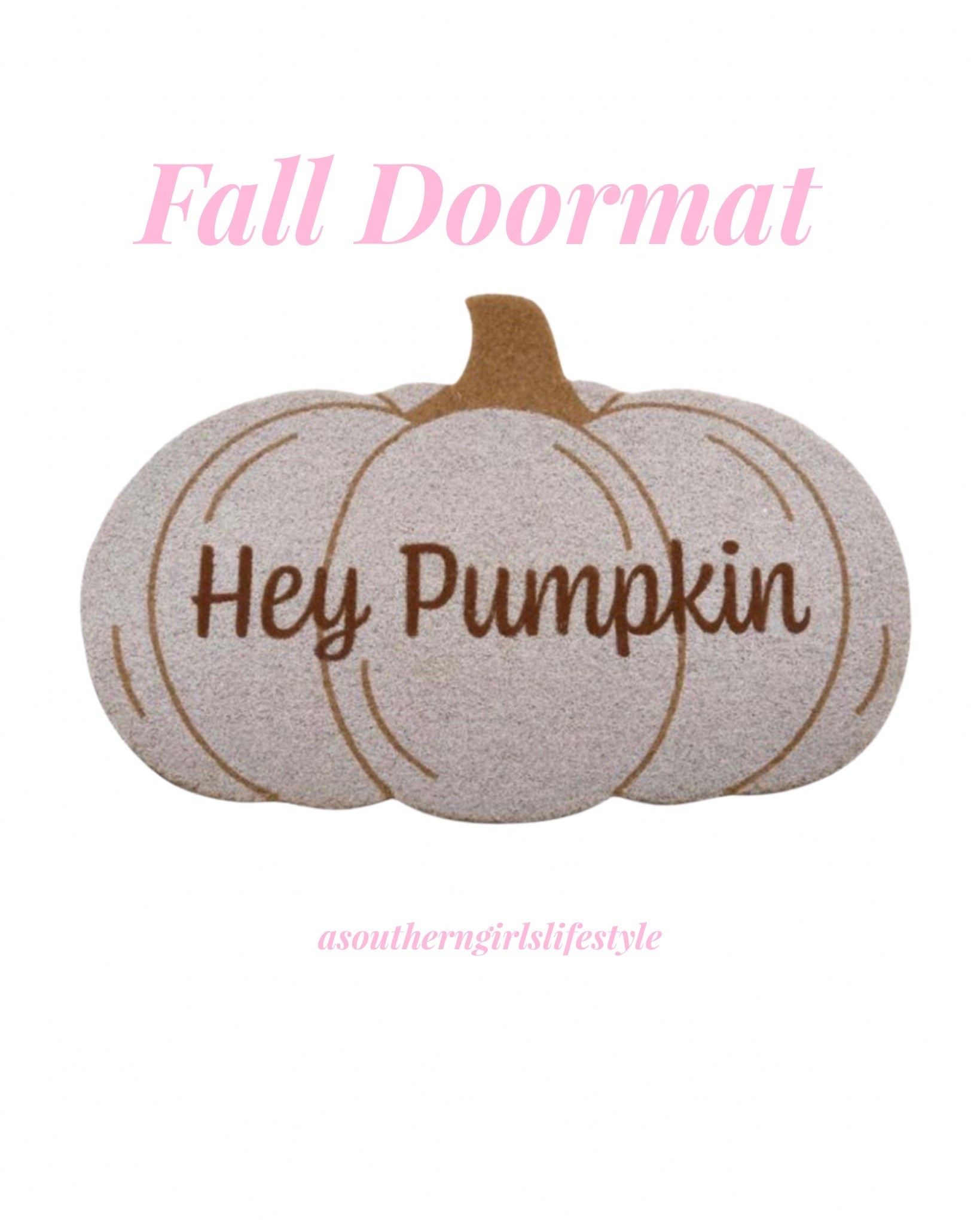 Only $10 & so cute! I love a white pumpkin & a good pun! 

Hey Pumpkin Shaped Doormat - 15.98"H x 24.02"W x 0.35"D

Fall Doormat. Fall Decor. Home Decor. Fall Home Decor.

#LTKHome #LTKSeasonal #LTKdayinmylife