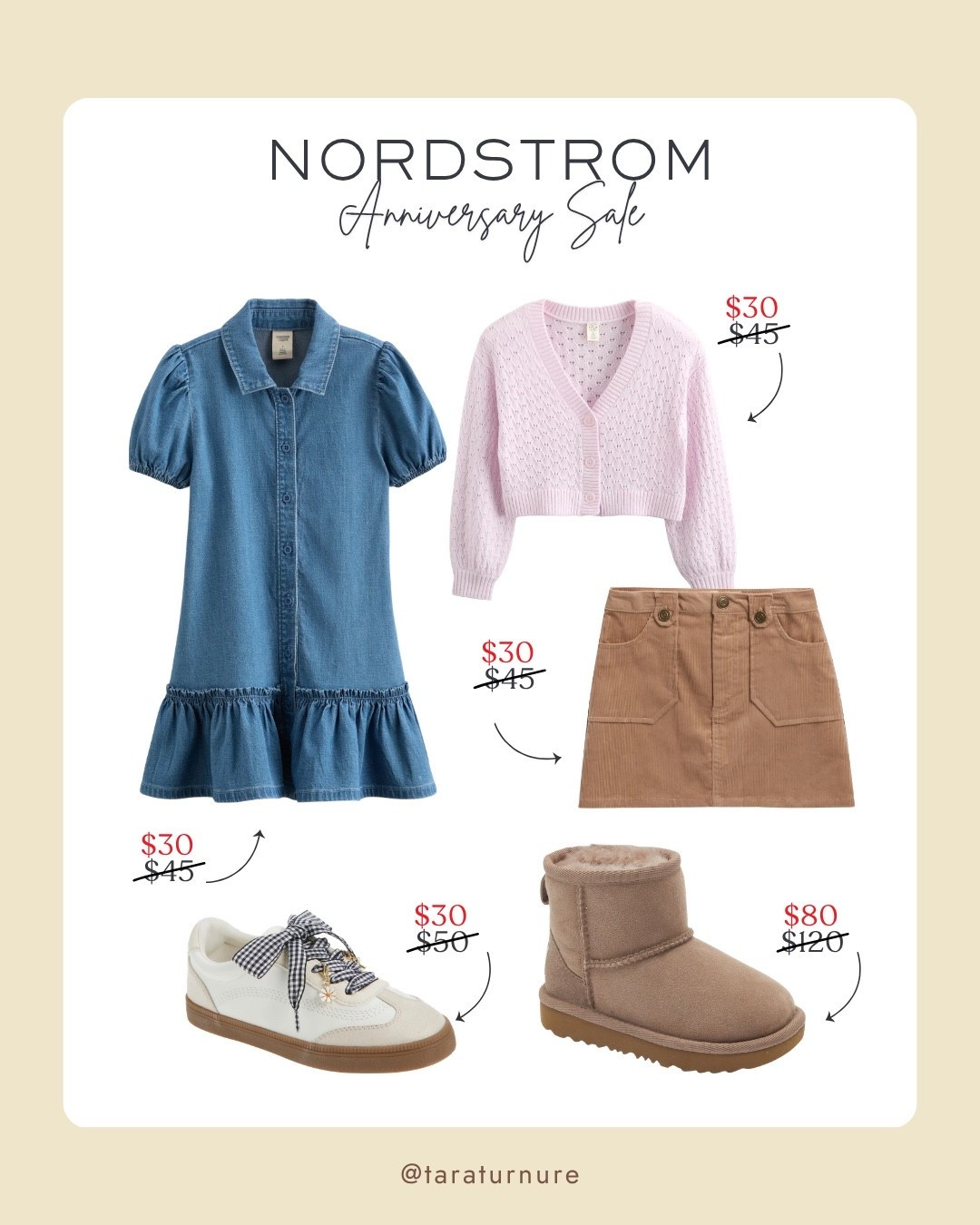 The cutest kids' finds are part of the NSale too! 💕 From an adorable denim dress and cozy cardigan to mini UGGs and everyday sneakers, these are the perfect pieces to refresh their wardrobe before the season starts.

Nordstrom Anniversary Sale, NSale Kids, girls fall fashion, kids clothing sale, girls denim dress, girls cardigan, kids mini skirt, UGG kids, girls sneakers, kids shoes, back to school outfits, toddler girl style, girls wardrobe, Nordstrom kids, children's fashion, fall essentials, LTK kids, Nordstrom finds, kids outfit ideas, girls fashion

#LTKSaleAlert #LTKKids #LTKootd