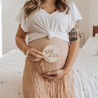 Baby Milestone Cards | Shower Gift Photos New Nursery Wooden Birth Announcement | Etsy (US)