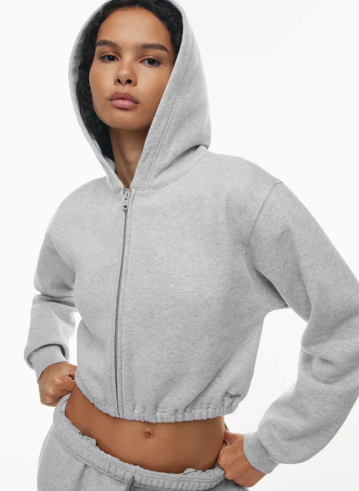COZY FLEECE PERFECT CINCH ZIP HOODIE | Aritzia