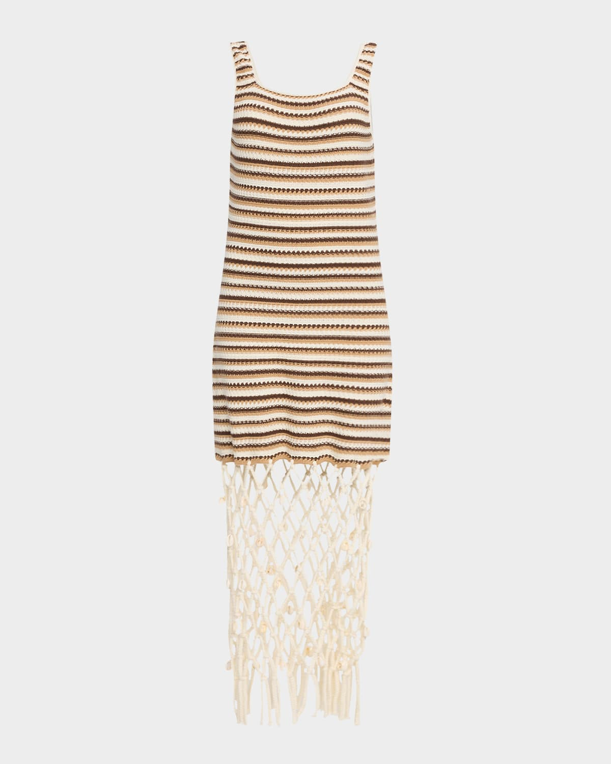 Nastia Crochet-Knit Midi Dress | Neiman Marcus