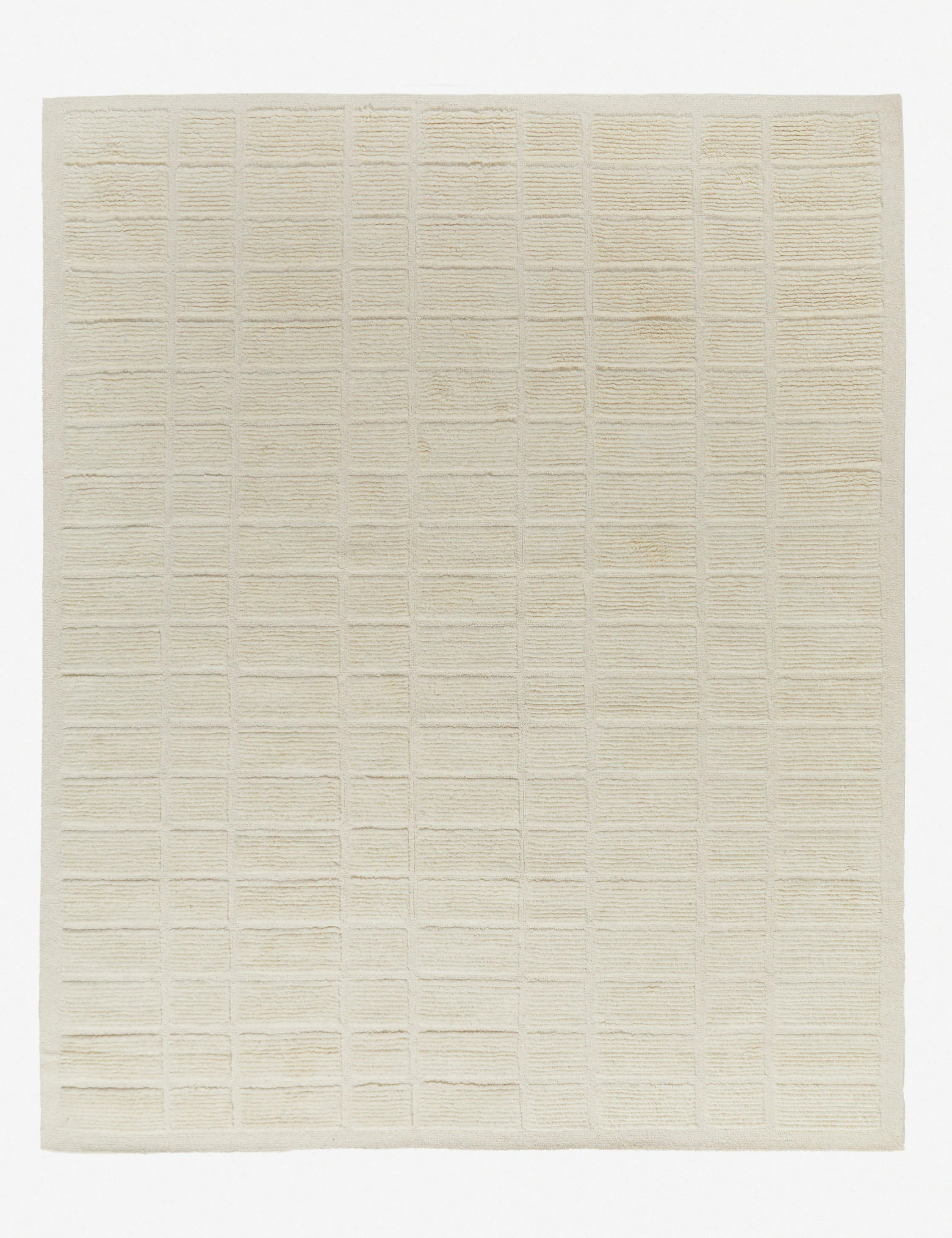Geller Hand-Tufted Wool Rug, Ivory, 6' x 9' | Lulu and Georgia 