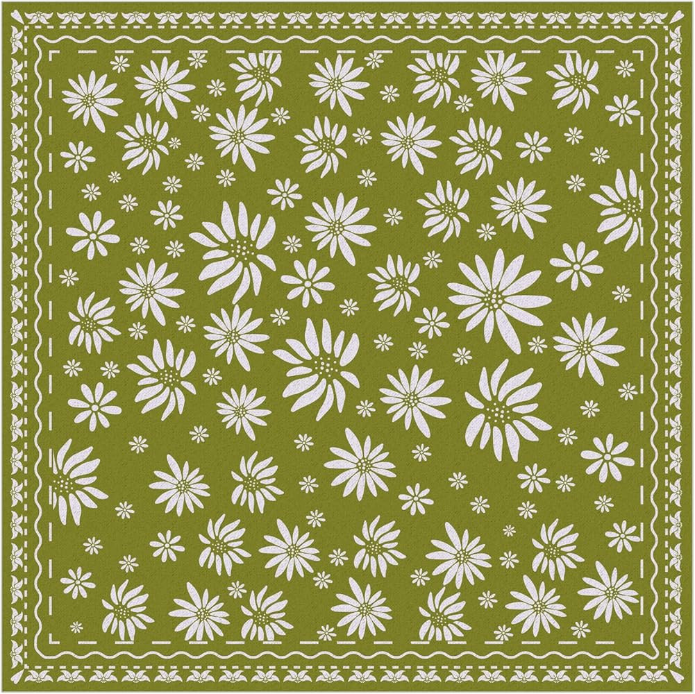 arricraft Square Cotton Handkerchief, Square Handmade Cotton Bandana for Men Women Outdoor Workou... | Amazon (US)