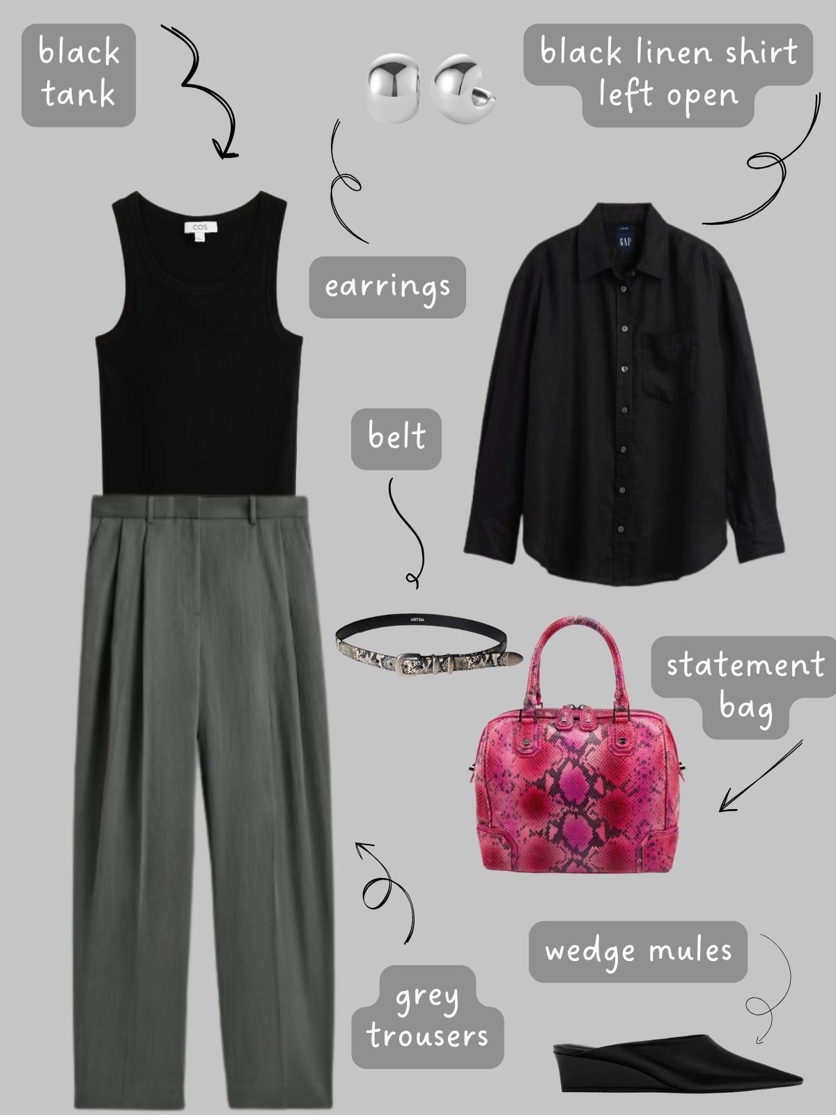 The summer capsule when you like wearing black. 

You can read the whole post and all of the outfit examples on my blog.



#LTKSeasonal #LTKOver40