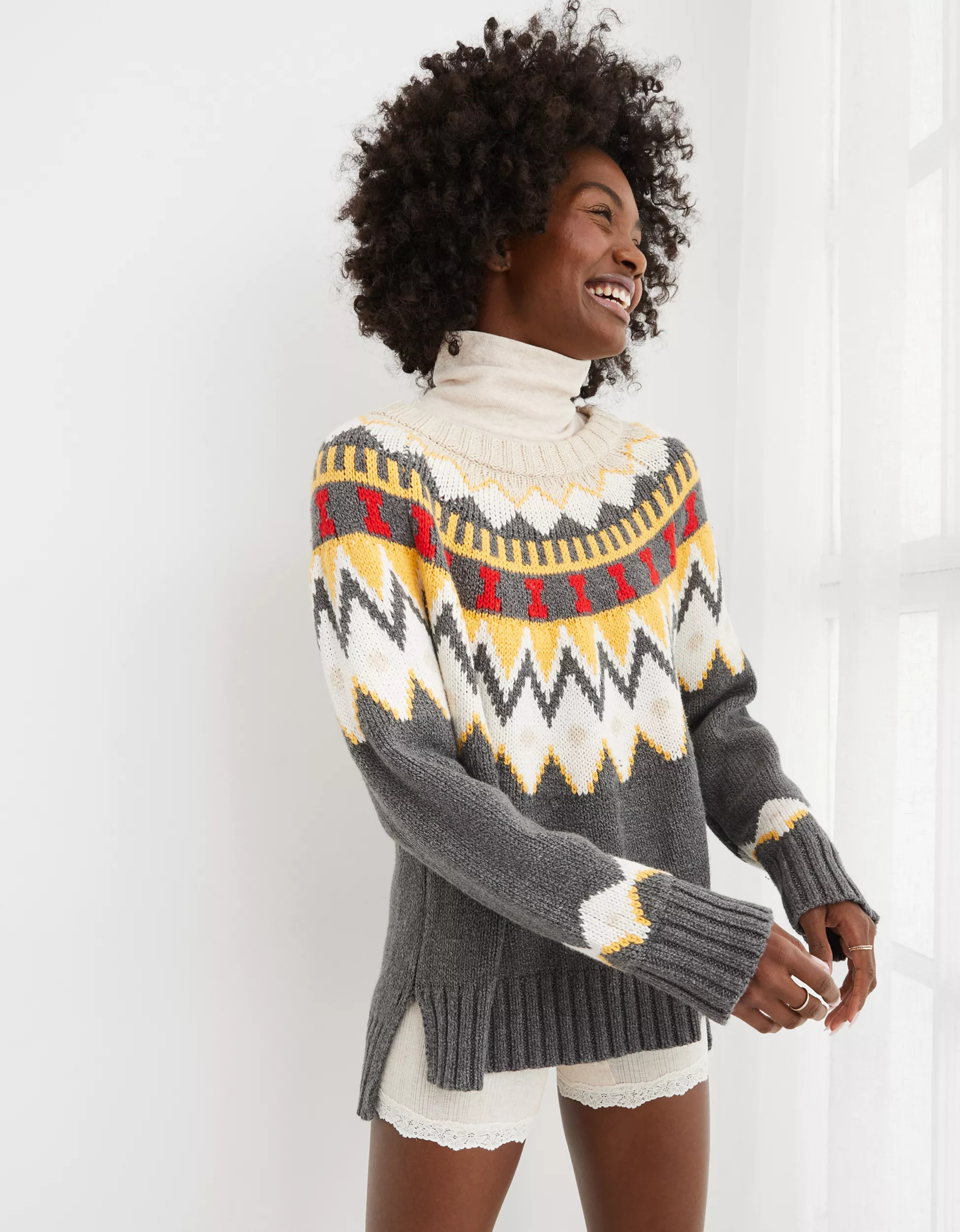 Aerie Festive Feels! Crewneck Sweater | American Eagle Outfitters (US & CA)