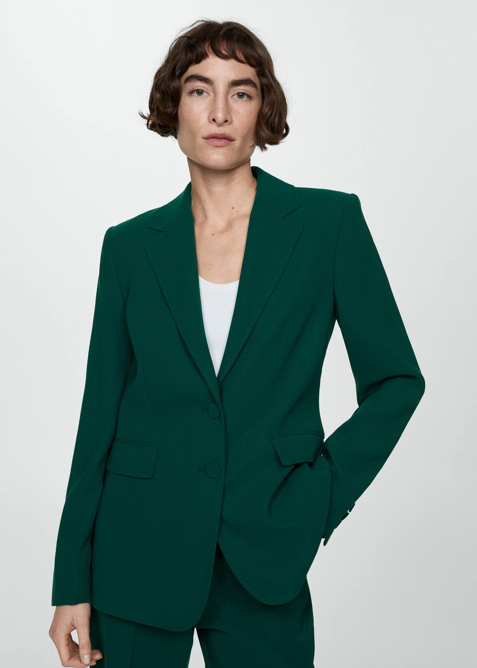 Veste costume droite -  Femme | Mango France | MANGO (FR)