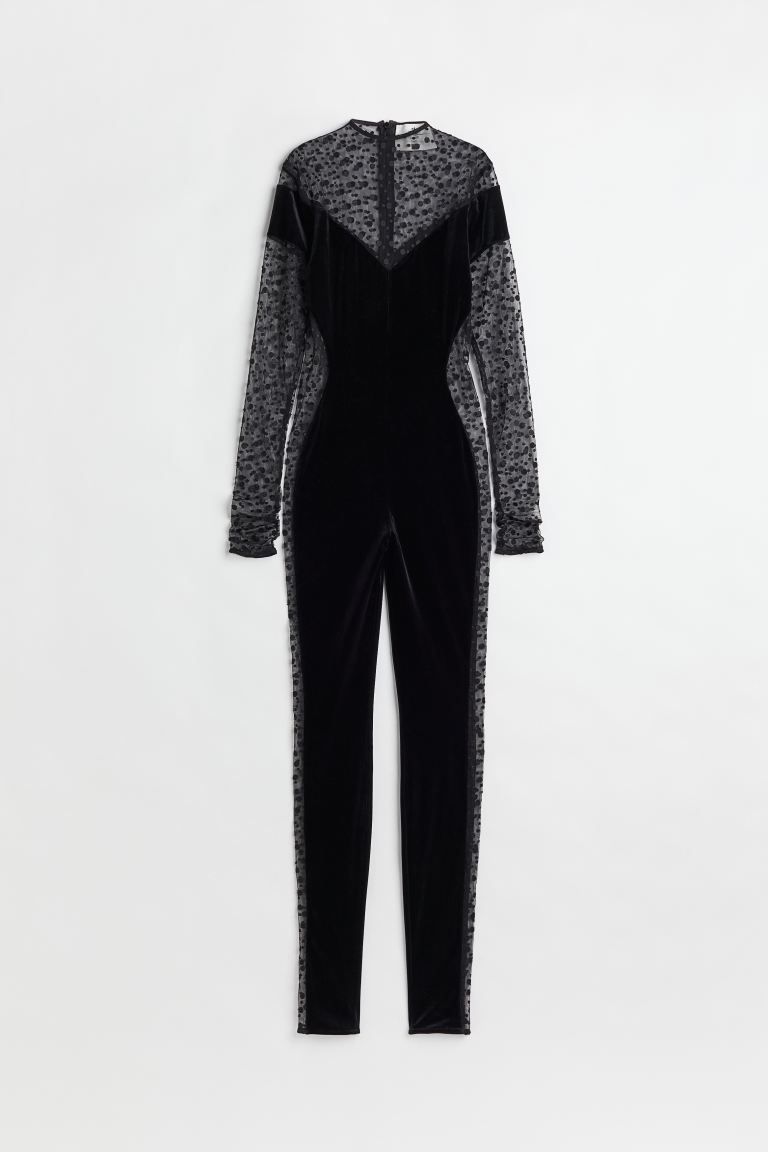 Velour and Mesh Catsuit | H&M (US + CA)