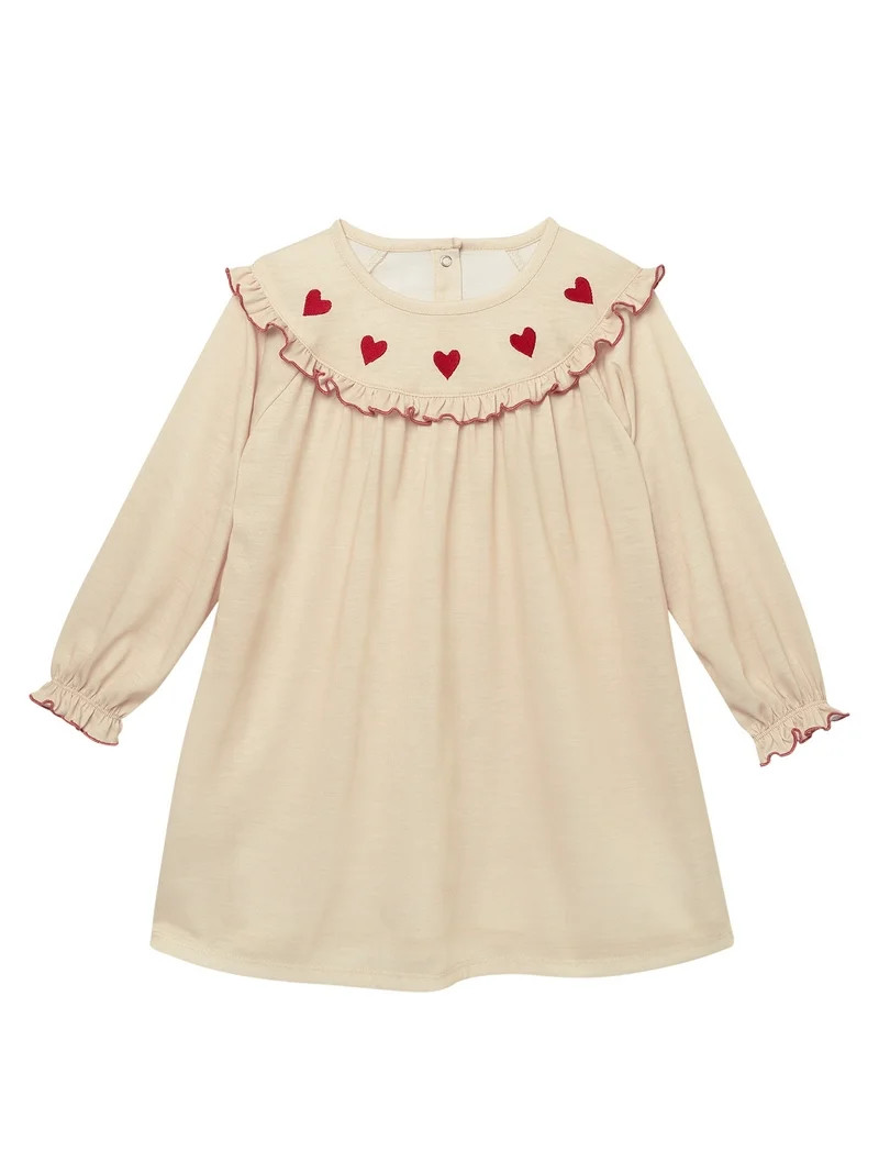 Modern Moments by Gerber Toddler Neutral Valentine's Day Nightgown, Sizes 12M-5T | Walmart (US)