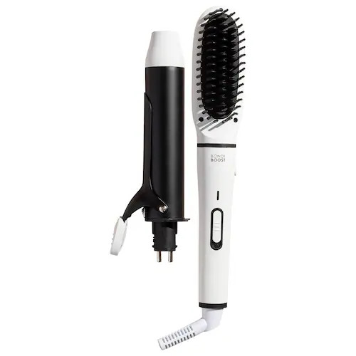 Mini Interchangeable 2-in-1 Hair Straightener Brush and Curling Iron | Sephora (US)