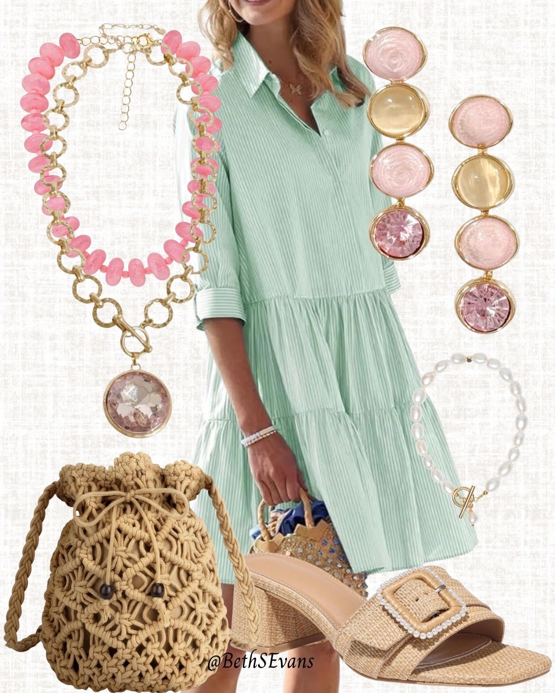 Green and pink combos will always be one of my favorites for spring and summer! This dress can be casual or dressy depending on your mood or the occasion!

#LTKSaleAlert #LTKOver40 #LTKWorkwear