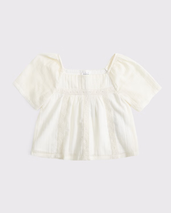 girls embroidered swing top | girls new arrivals | Abercrombie.com | Abercrombie & Fitch (US)