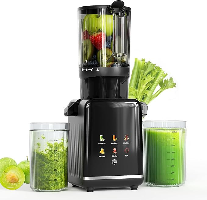 Kndko Exprimidor de prensa en frío, máquinas exprimidoras con máquina extractor de jugo de can... | Amazon (US)