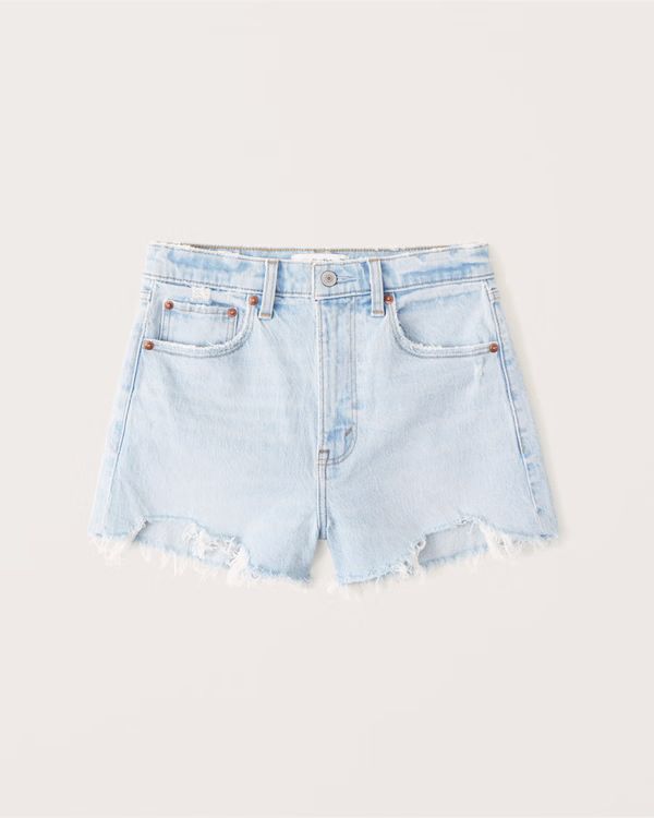 Women's High Rise Mom Shorts | Women's Bottoms | Abercrombie.com | Abercrombie & Fitch (US)