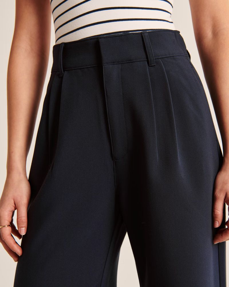 Relaxed Wide Leg Pants | Abercrombie & Fitch (UK)