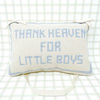 Thank Heaven For Little Boys Embroidered Door Hanger Pillow | Etsy (US)