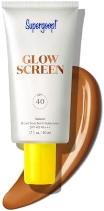 Supergoop! Glowscreen SPF 40, Sunset (Deep Bronze Glow) - 1.7 fl oz - Glowy Primer + Broad Spectr... | Amazon (US)