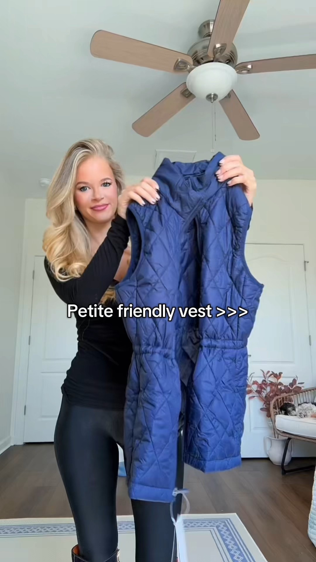 Fall outfit fashion 
Blue vest sleeveless 
Casual outfit 
Affordable
Amazon fashion 
OOTD 
Petite friendly 
GRWM 
Leather pants 
Spanx 
Express shirt 

#LTKFindsUnder100 #LTKFindsUnder50 #LTKPetite