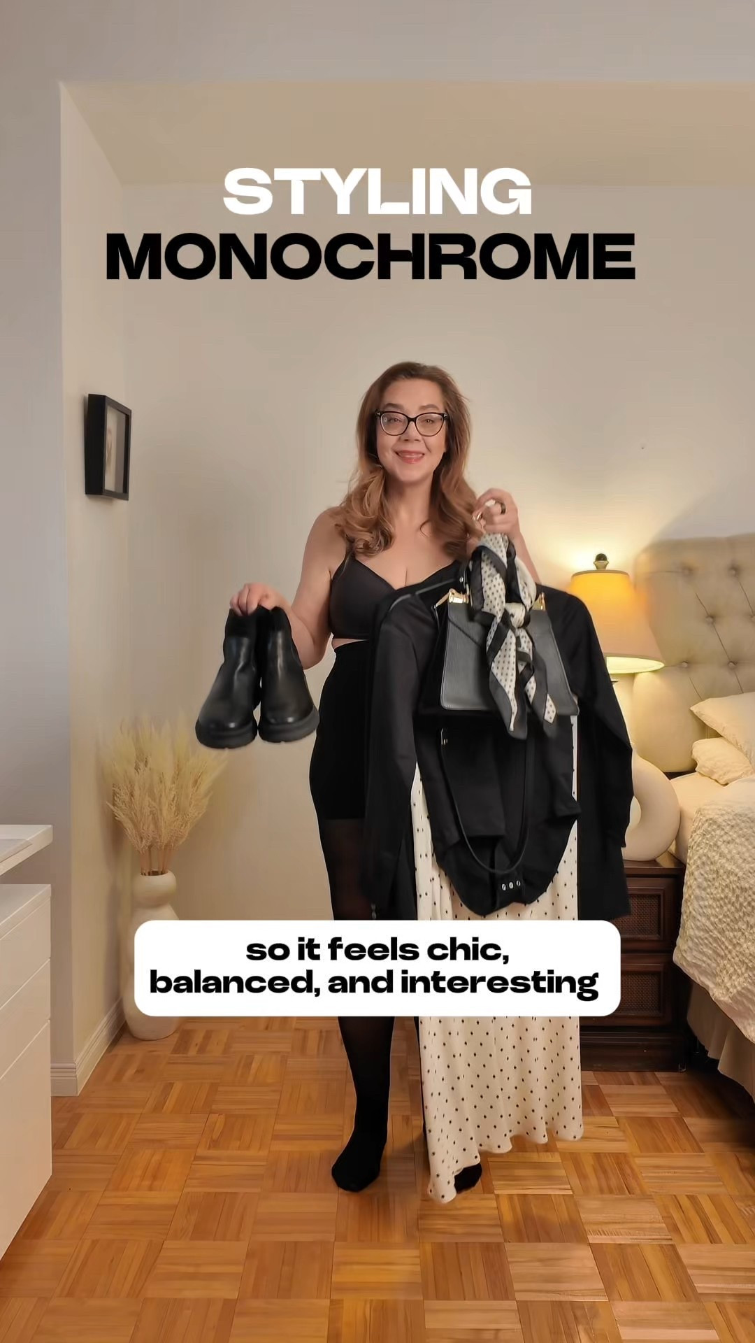 Black and white don’t have to be boring. From desk to dinner this outfit will look elegant and chic.

Save for inspiration and share with a friend! Follow for more easy tips and ideas on style and beauty after 40.

#LTKwinter #LTKover50style #LTKmidsize