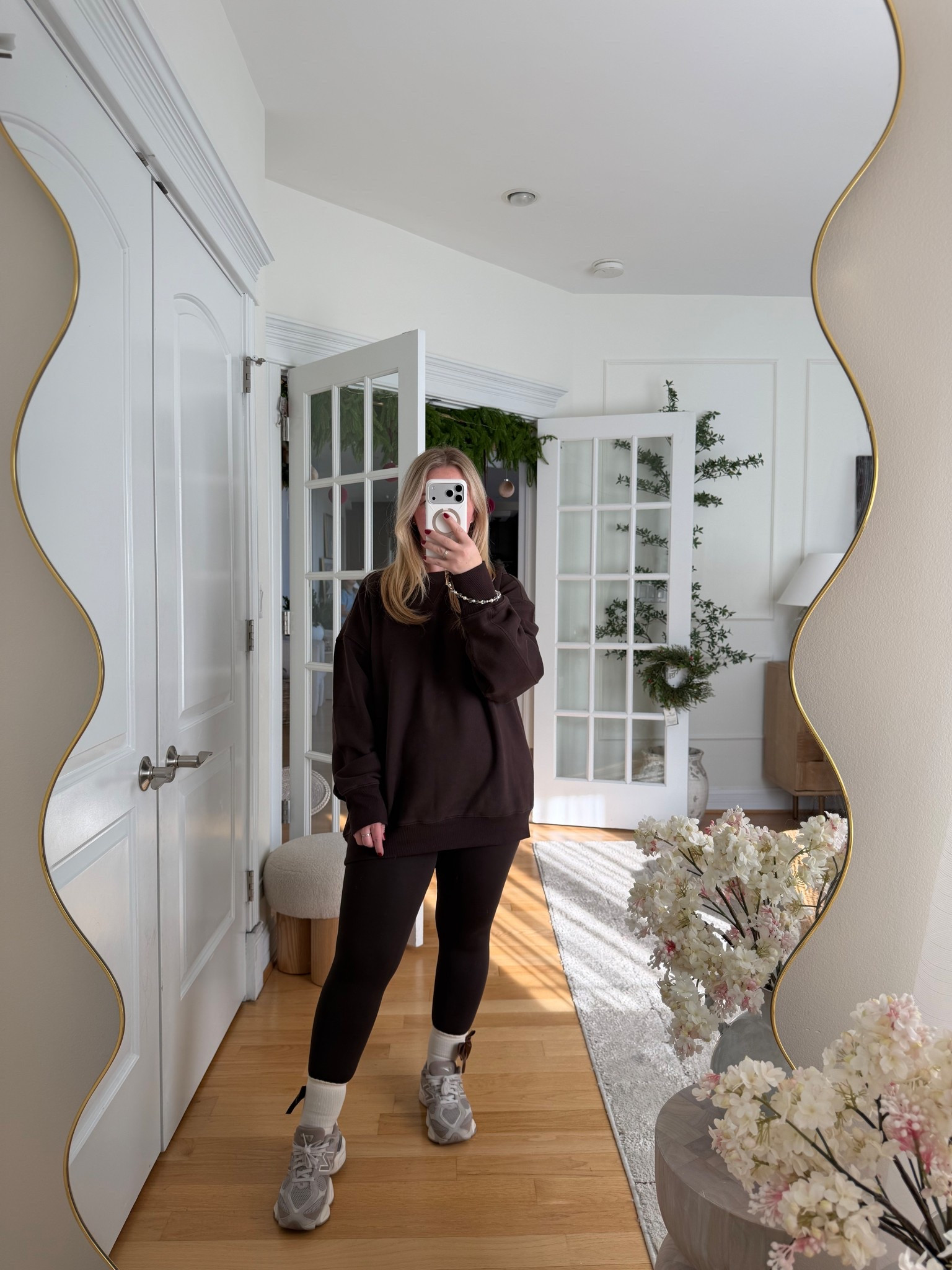 Give me all chocolate brown & comfy sneakers! 

#outfit #winteroutfit #casualoutfit #sneakers #leggings #giftideas #giftguide 

#LTKootd #LTKdayinmylife #LTKGiftGuide