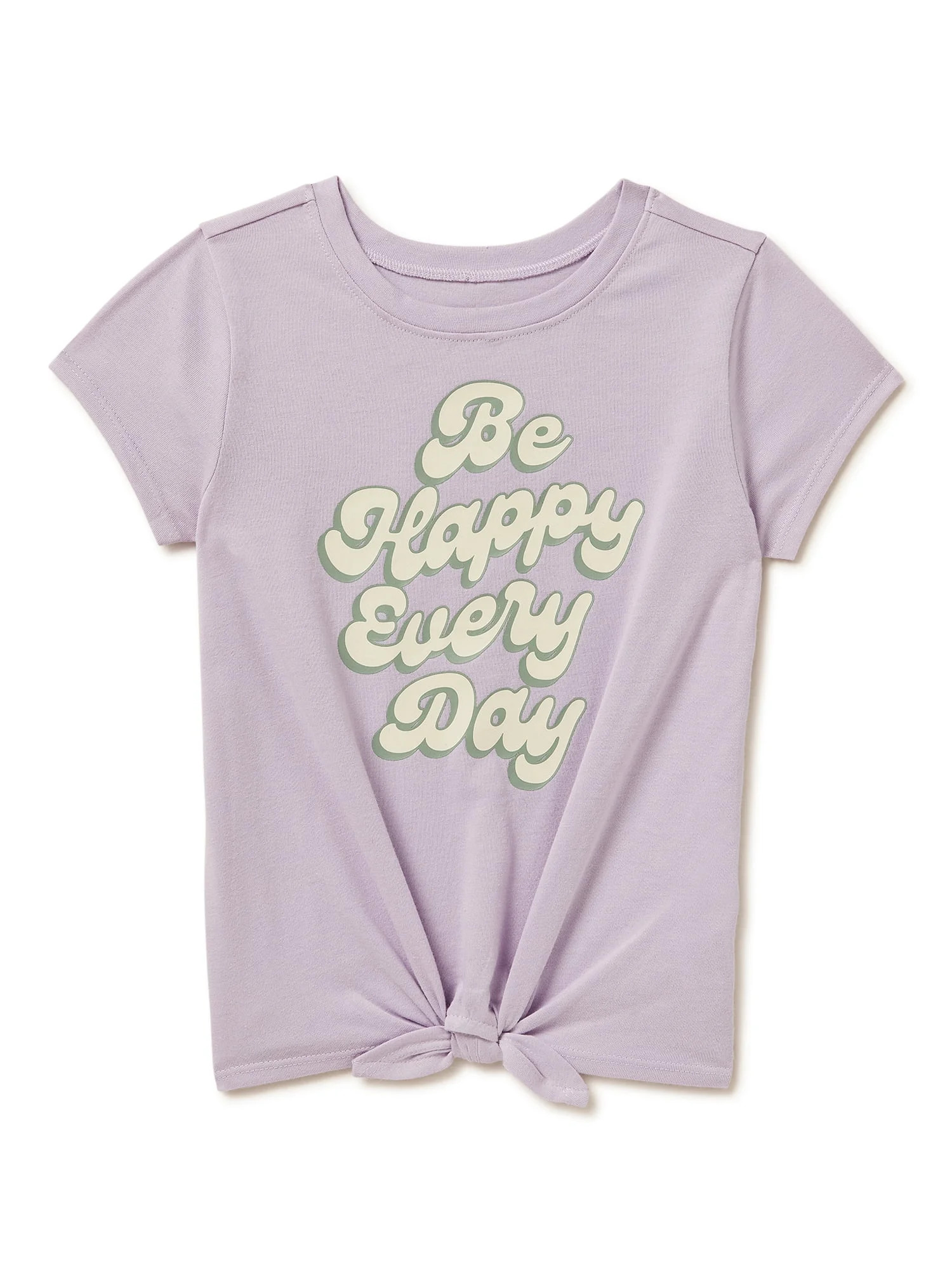 Garanimals Baby and Toddler Girls Short Sleeve Tie Front T-Shirt, Sizes 12M-5T | Walmart (US)