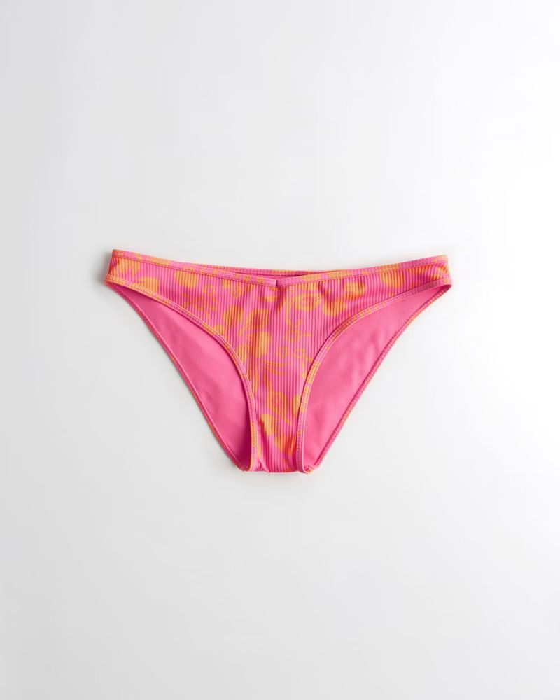 Ribbed V-Front Bikini Bottom | Hollister (US)