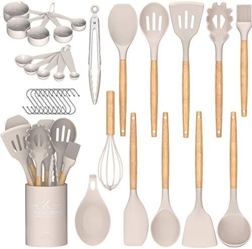 Umite Chef Kitchen Cooking Utensils Set, 24 pcs Non-Stick Silicone Cooking Kitchen Utensils Spatu... | Amazon (CA)