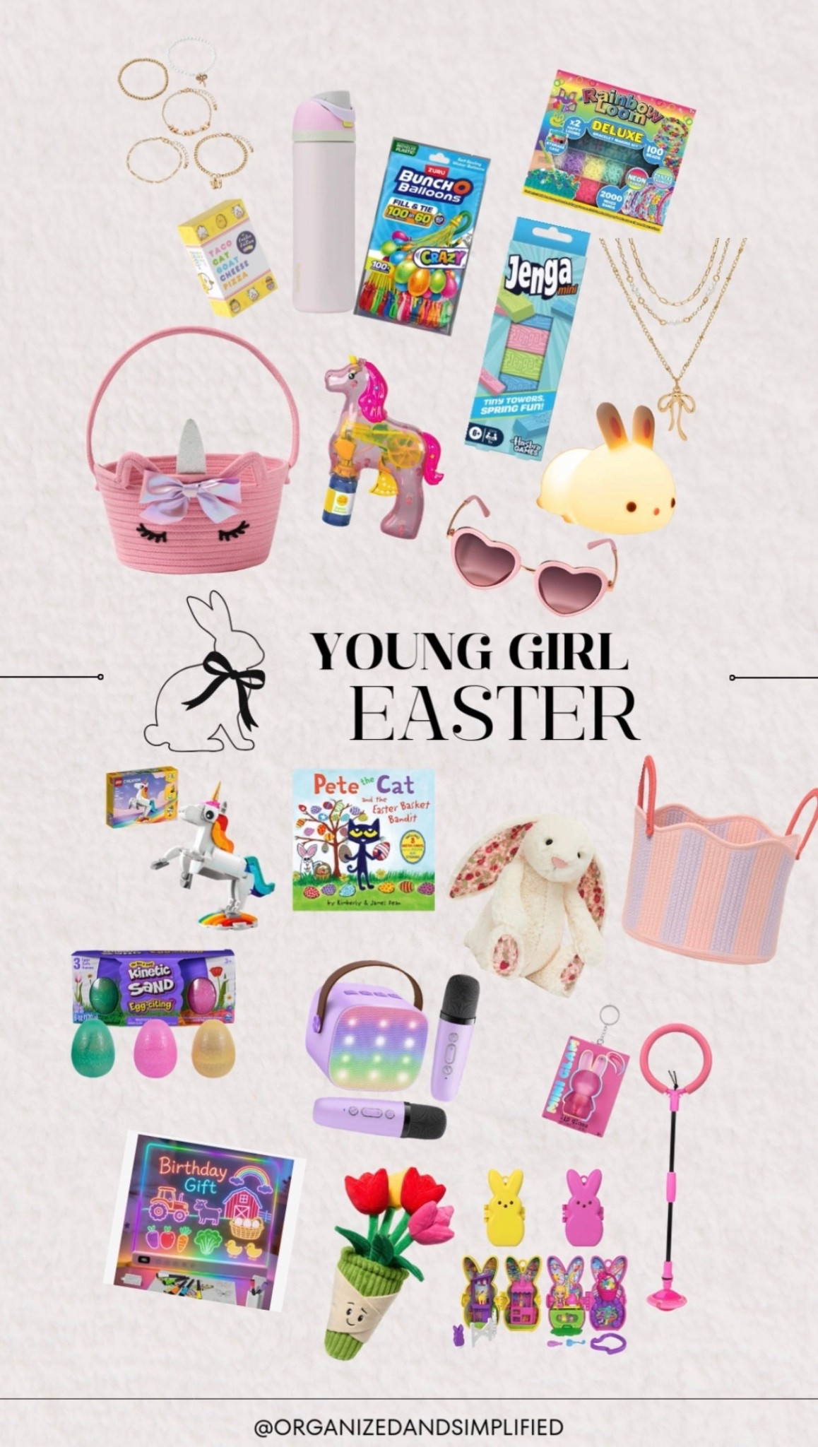 Easter basket gift ideas for young girls to stay organized! 

#LTKmomlife #LTKSeasonal #LTKKids