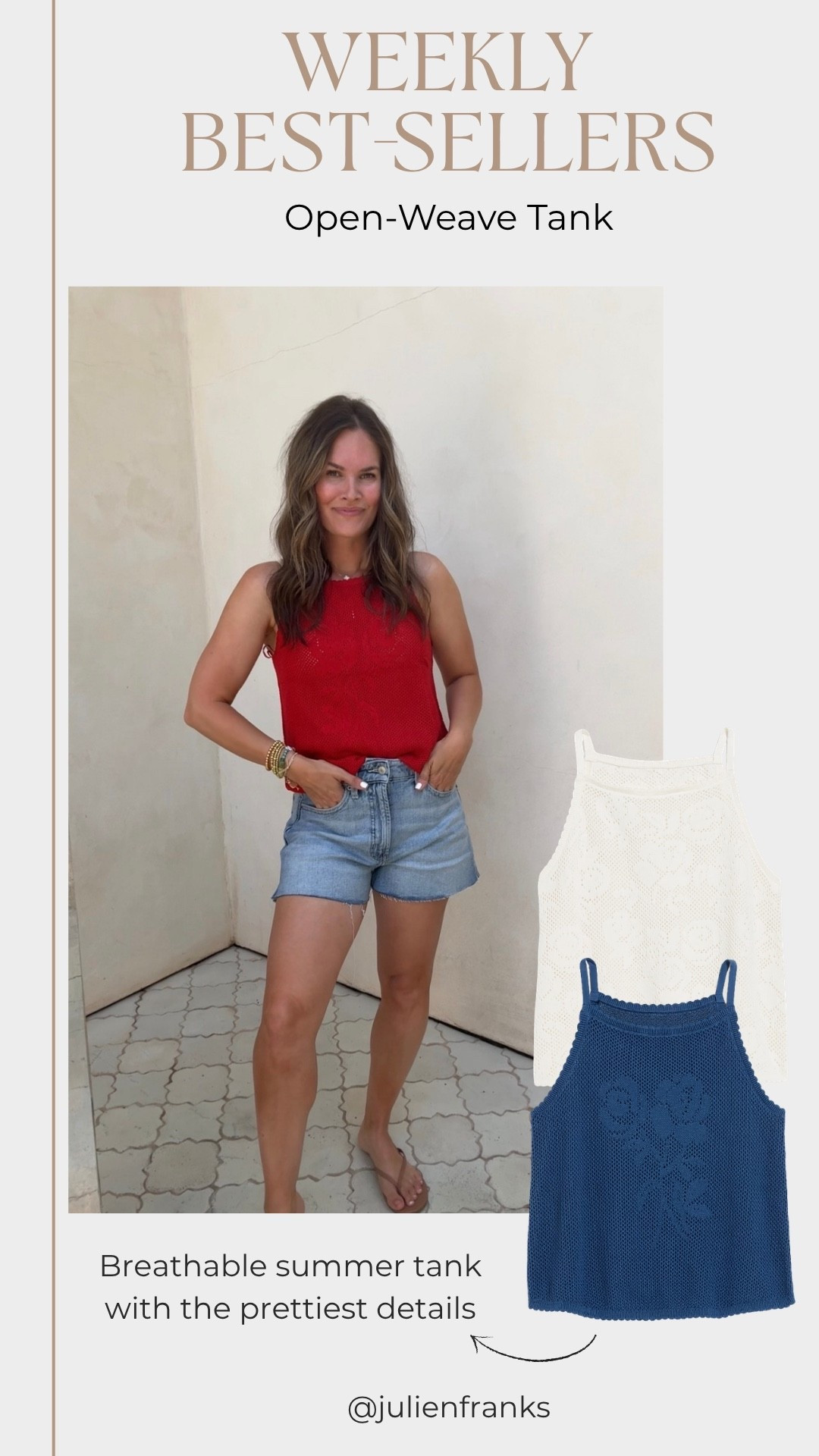 I have this top in red & cream! The detailing on it is so pretty. Perfect for the 4th of July & any summer plans!

#LTKootd #LTKmomlife #LTKgrwm