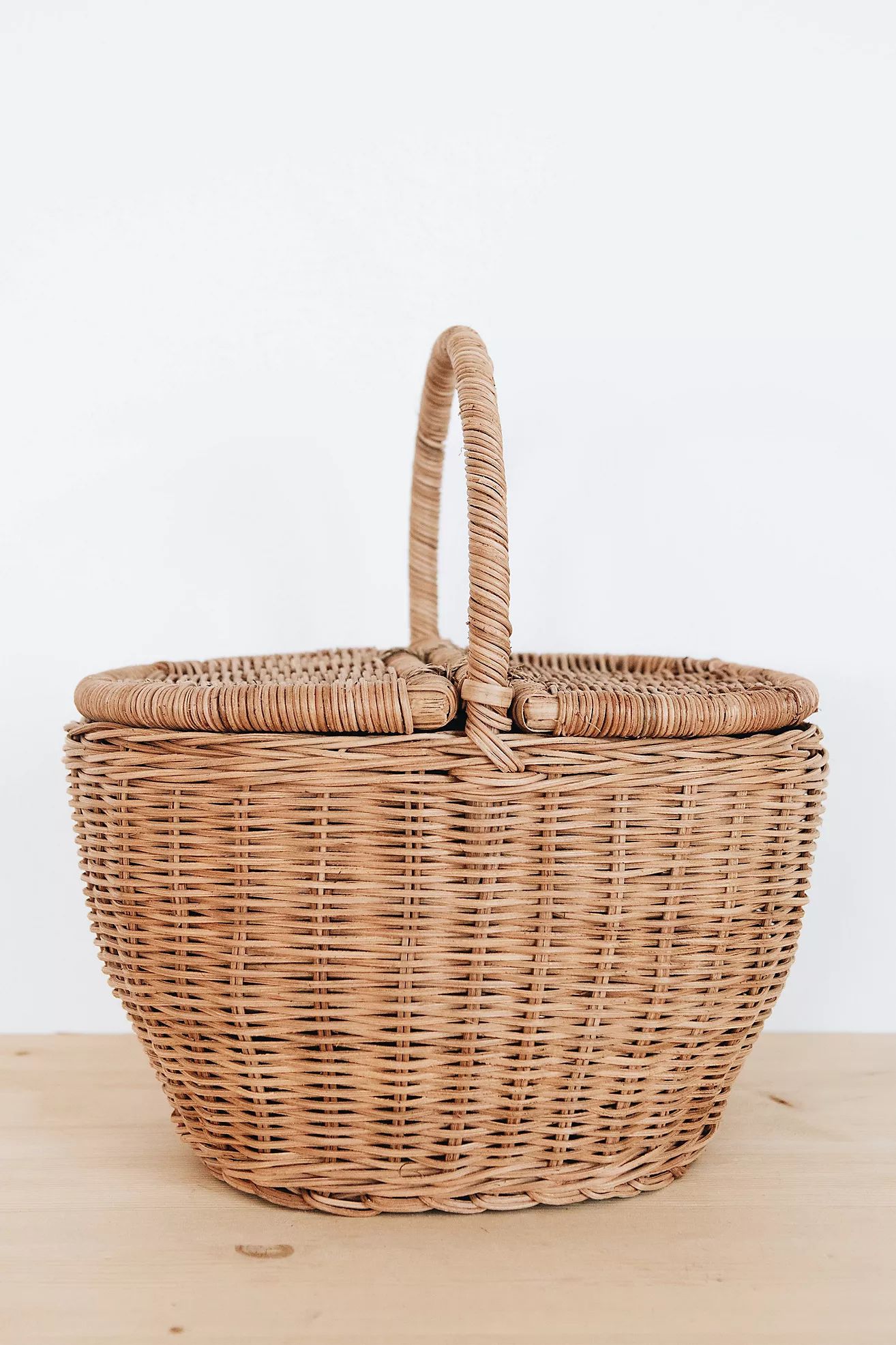Connected Goods Rattan Ripley Basket | Anthropologie (US)