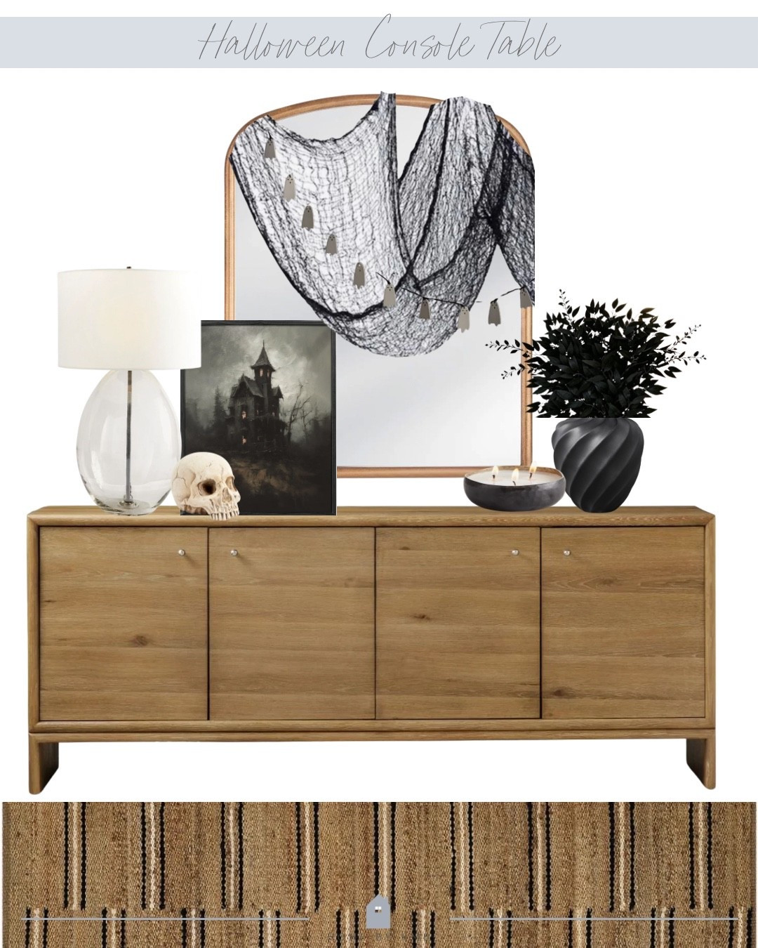 Halloween console table decor | Halloween entryway

#LTKHome #LTKSeasonal