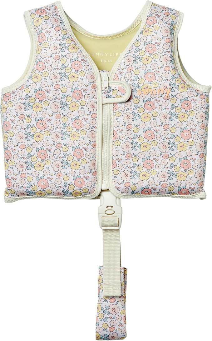 SUNNYLiFE Swim Vest, 1-2 Years, Into The Garden Ditsy Floral, EPE/Natural Rubber/Polyester, 13.39... | Amazon (US)