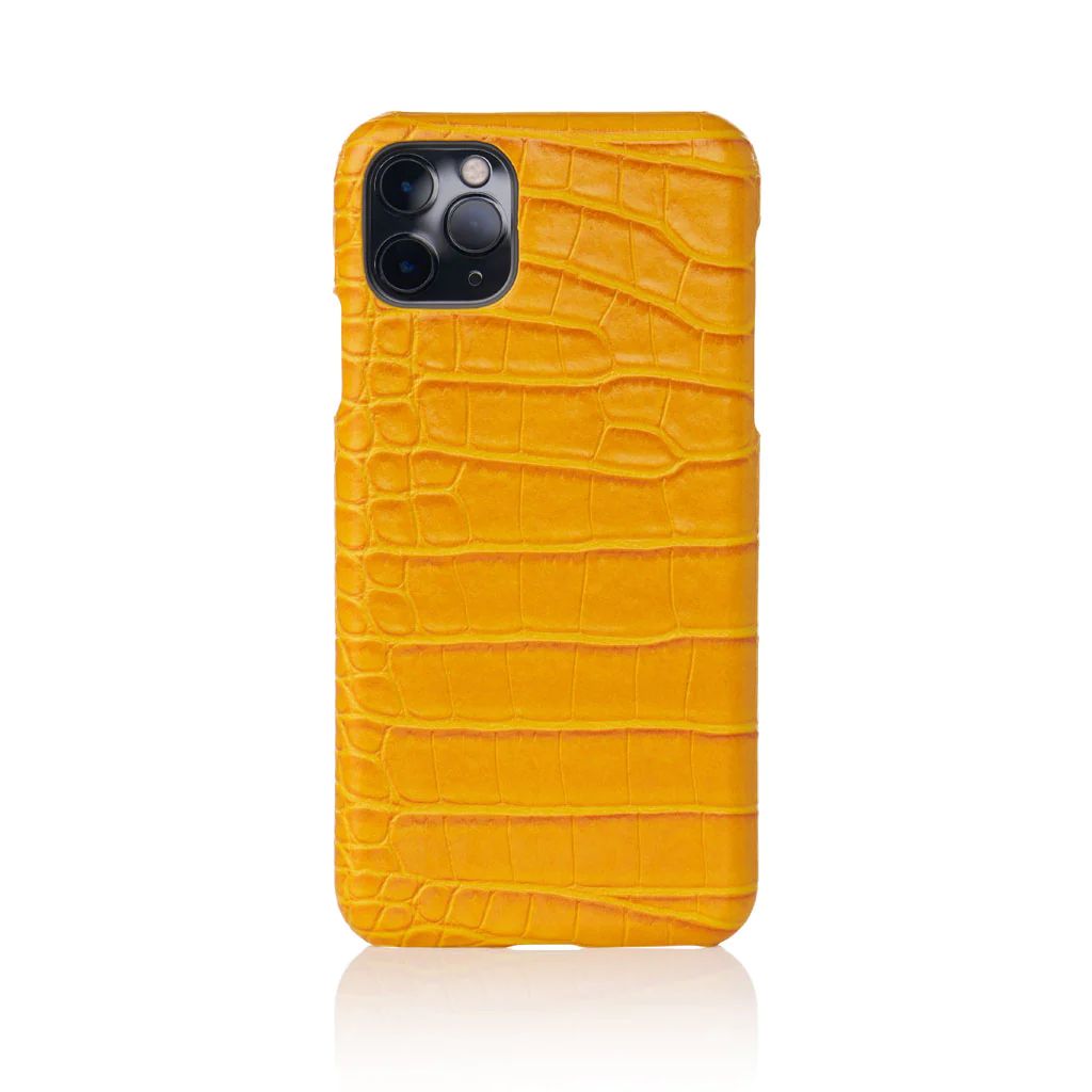 Canary Faux Crocodile iPhone Case | Chic Geeks