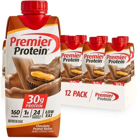 Premier Protein Shake, Chocolate Peanut Butter, 30g Protein, 11 Fl Oz, 12 Ct | Walmart (US)