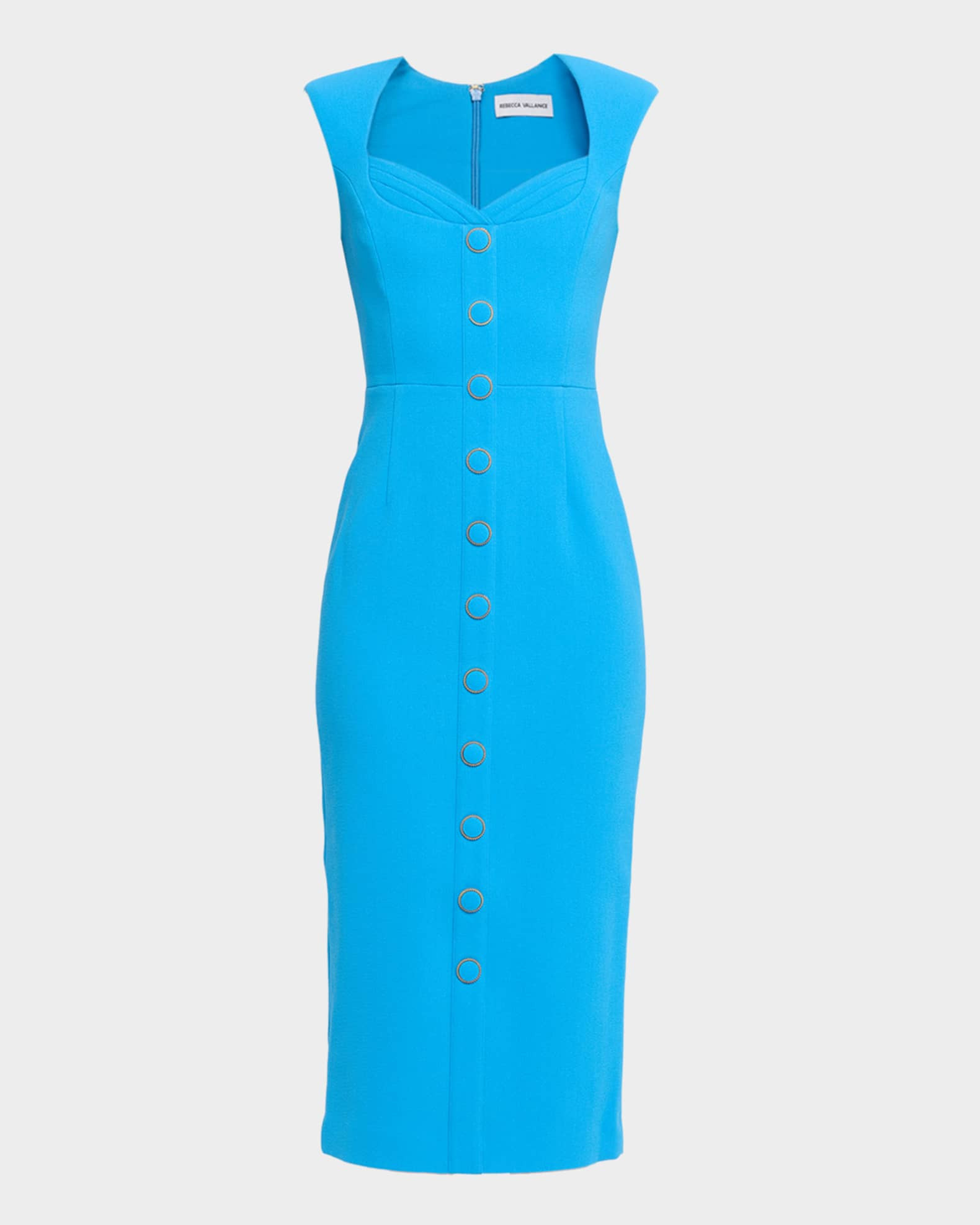 REBECCA VALLANCE Skyla Sleeveless Bodycon Midi Dress | Neiman Marcus