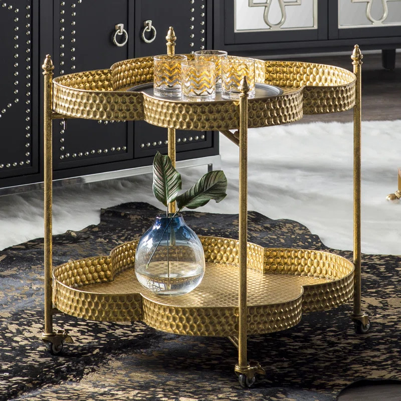 Chanyce Metal Bar Cart | Wayfair North America