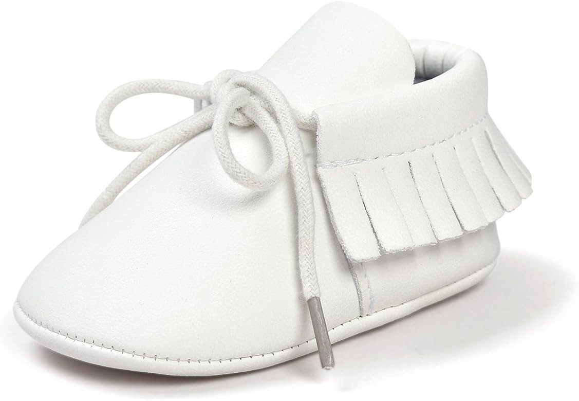 Baby Boys Girls Moccasins Sneakers Soft Sole Tassels Prewalker Anti-Slip Shoes | Amazon (US)