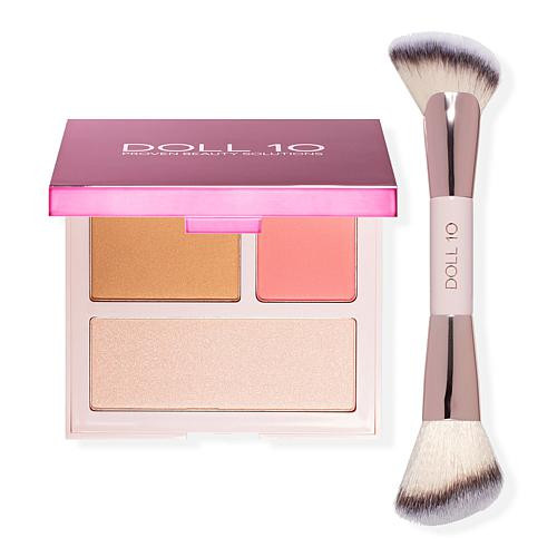 Doll 10 The 10 Minute Face Doris's Favorites Palette with Brush | HSN