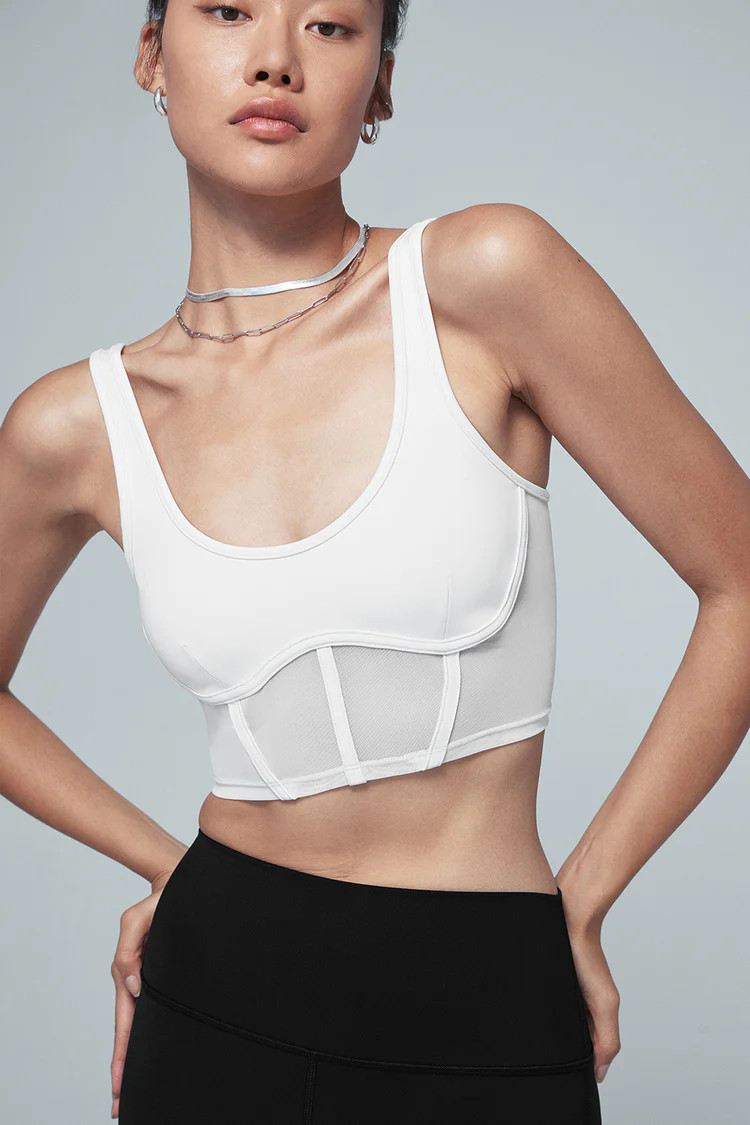 Airbrush Mesh Corset Tank | Alo Yoga (US)