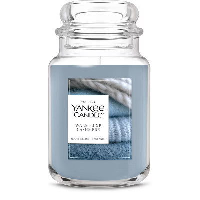 Original Large Jar Warm Luxe Cashmere Candle 22oz - Yankee Candle | Target