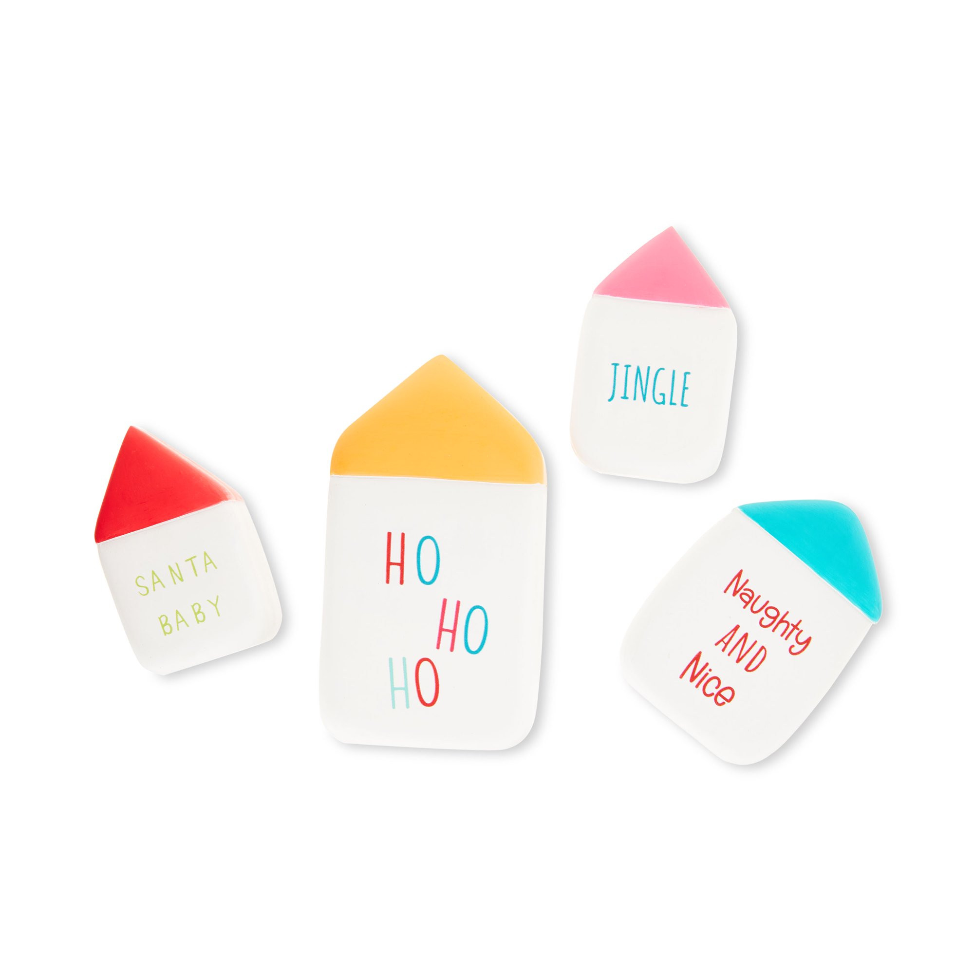 Bright Resin Ho Ho Ho House Set Tabletop Decor, 5 in, by Holiday Time | Walmart (US)