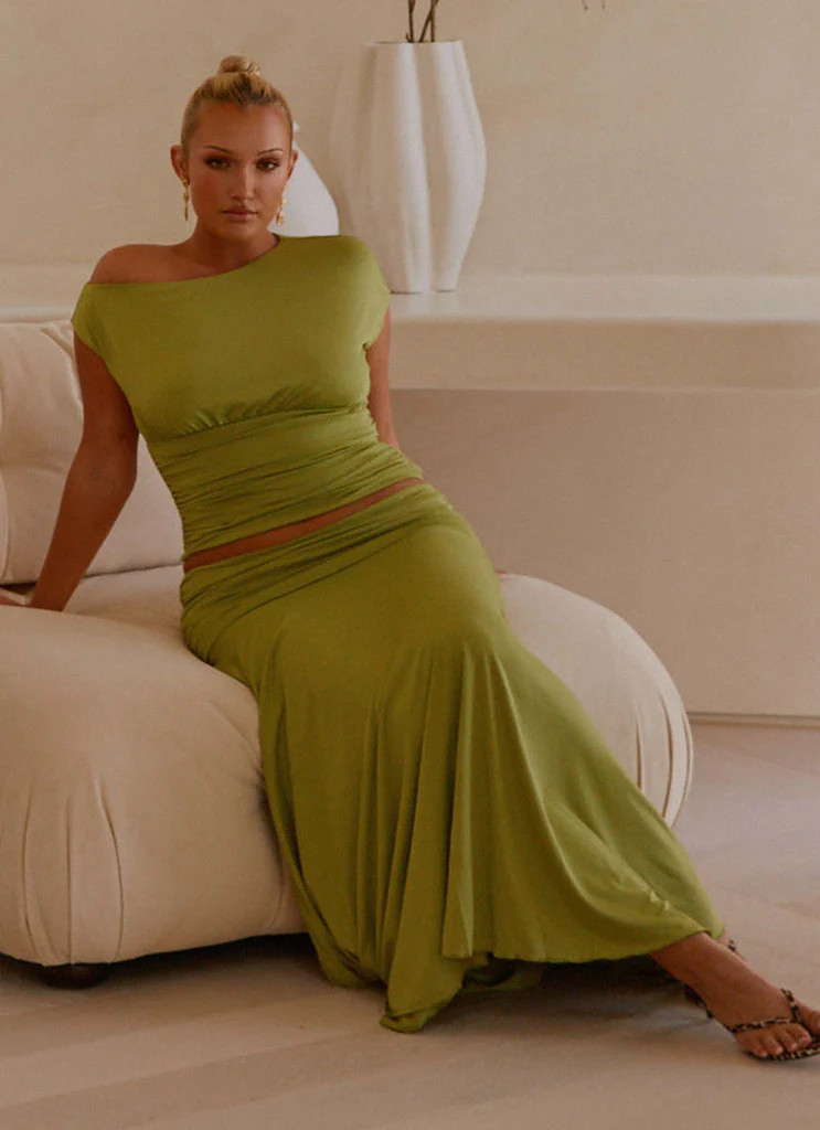 Liana Asym Top - Green | Peppermayo (Global)