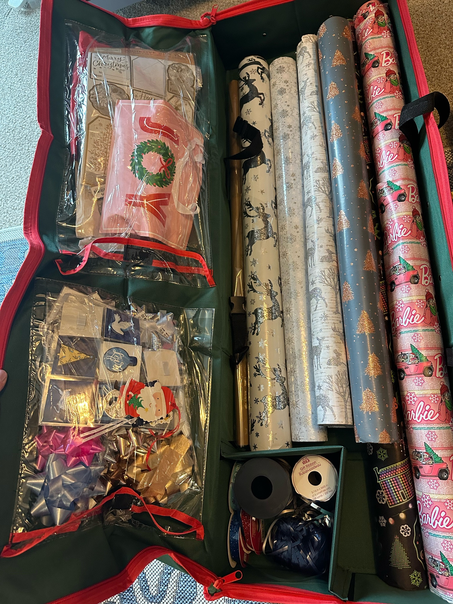 Gift wrap organization, Christmas organization, holiday, Christmas 

#LTKSeasonal #LTKfindsunder50 #LTKHoliday