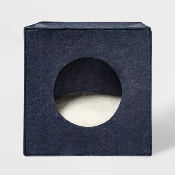 Target/Pets/Dog Supplies/Dog Beds‎Collapsible Square Cave Dog & Cat Bed - S - Navy - Boots & Ba... | Target