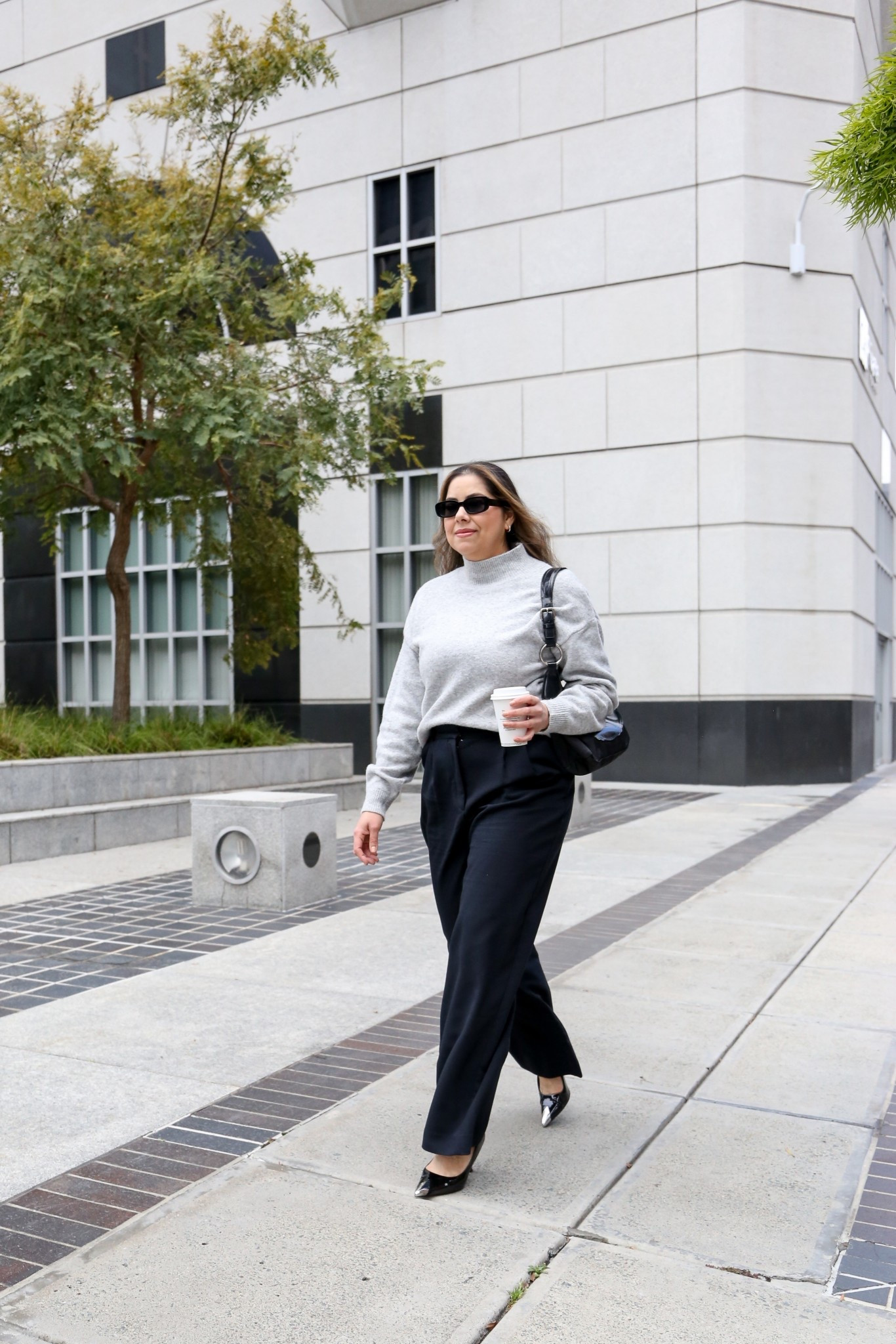 Fall outfit for work ft my favorite Abercrombie trousers

#LTKMidsize #LTKWorkwear #LTKOver40