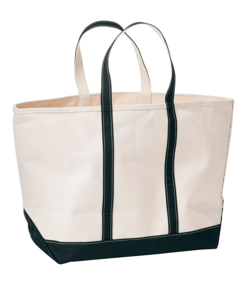 Boat and Tote, Open-Top Black Trim Reg, Canvas/Nylon L.L.Bean | L.L. Bean