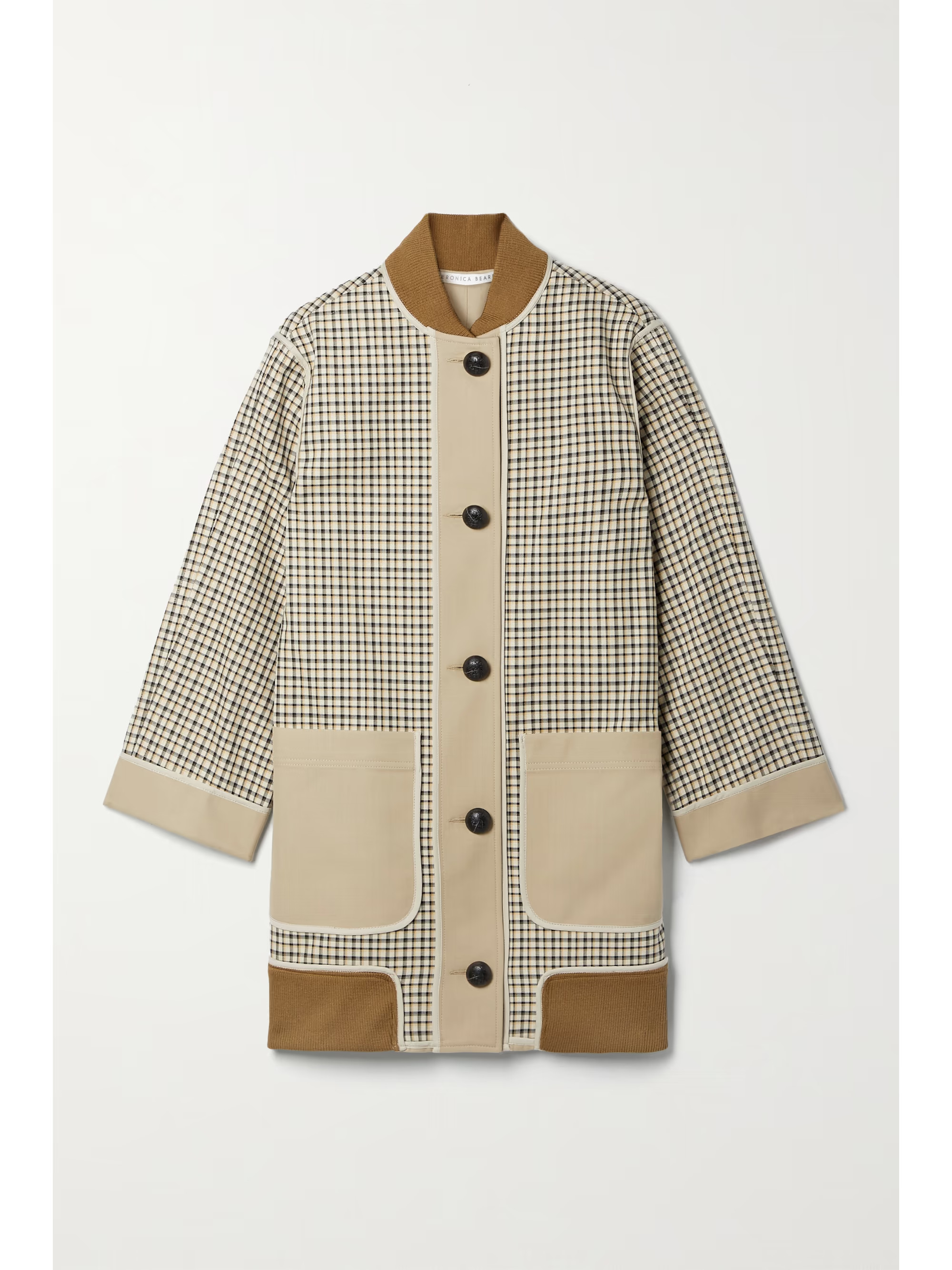 Balan reversible checked cotton-canvas coat | NET-A-PORTER (US)