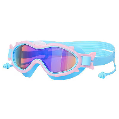 CoolWorld  Kids Swim Goggles with Ear Plugs for Ages 3-16 Blue | Target
