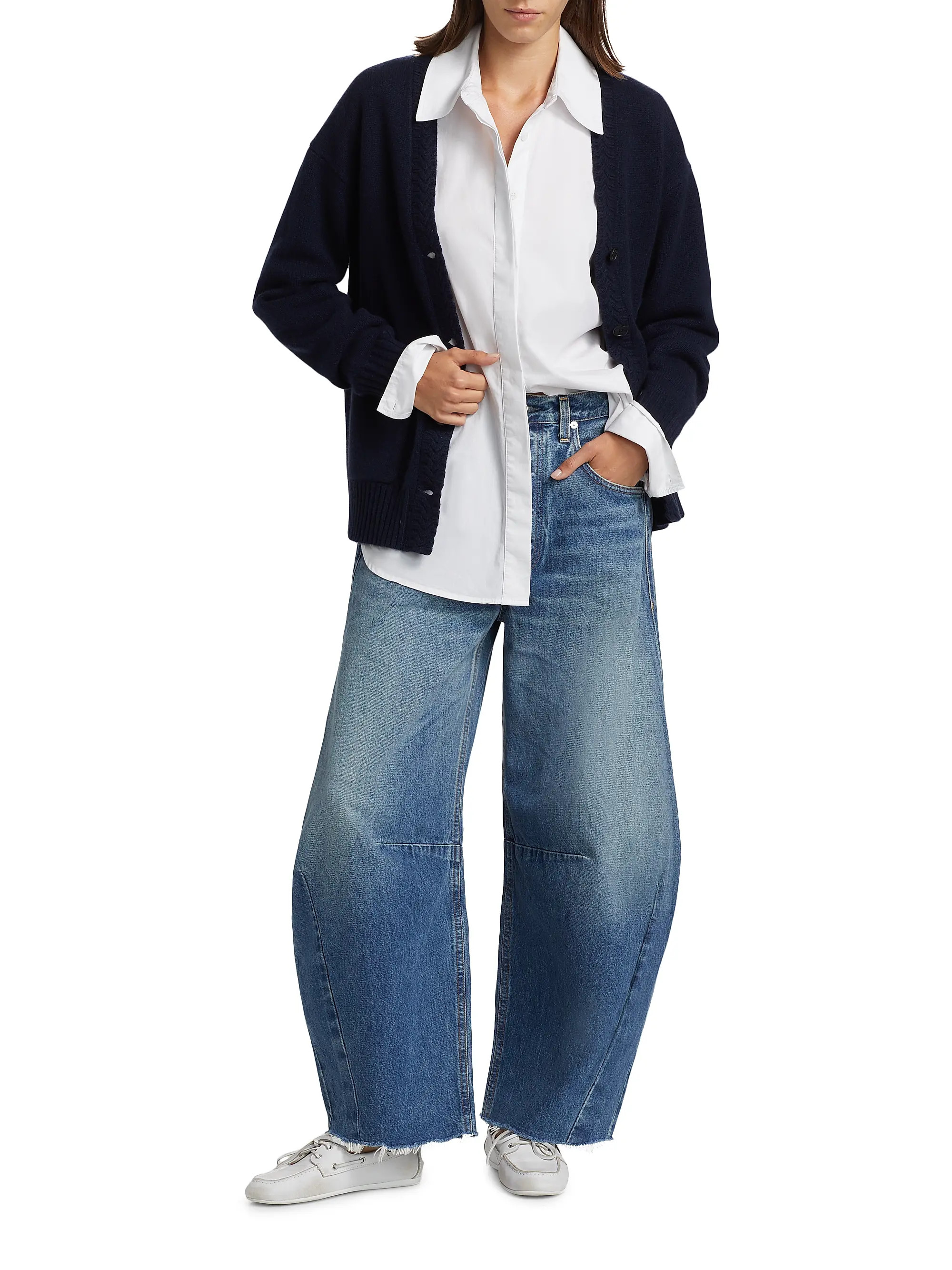 Horseshoe Curved Mid-Rise Jeans | Saks Fifth Avenue